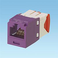 Panduit CJ5E88TGVL-C ໂມດູນ UTP Mini-Com, Cat 5e, UTP, 8 ຕຳແໜ່ງ 8 ສາຍ