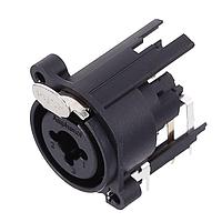 Amphenol Audio ACJC9AH BULK ຮັບສະຕິ້ງ 1/4" XLR ຕູ້ຄູ່ຕົວຢ່າງຕິດຕັ້ງປະເພດ C ສະເຕີໂຣ ແບບຕັ້ງຕົວຢ່າງຕັ້ງຕົວ PCB ປ່ຽນສະຖານະດ້ວຍການລັດຈິງ XLR