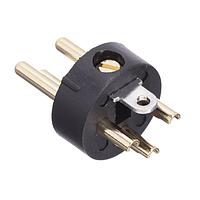 Amphenol Audio AC3-MIC-AU ຕົວເຊື່ອມ 4 ML PIN CONTS CLEAR SLEEVE GLD PLT