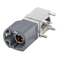 Rosenberger D4S20G-400A5-G ຕູ້ຕໍ່ PCB ມຸມຂວາ ມີກະແປງ PCB ພ້ອມກັບກອງ T&R ສີເທົາ