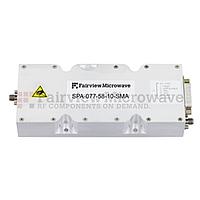 Fairview SPA-077-58-10-SMA 58 dB Gain High Power High Gain Amplifier at 20 Watt Psat Operating From 6.4 GHz to 7.7 GHz with SMA