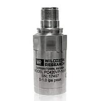 Amphenol Wilcoxon PC420VR-05-IS ຕົວຈັບສັນຍານສະຫນັກສຽງສູງສຸດ, 85 C, 4-20 mA (5% @ full scale) ສະພາບກັບຄວາມໄວ, RMS, 0.5 ips (12.7 mm/sec), ຕູ້ຕໍ່ MIL-C-5015.