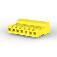 AMP Connectors - TE Connectivity 3-640427-7 ຮູງຮັບສະຕູປປິດບໍ່ມີແທບ 7P L.R. ເຫຼືອງ 20 AWG