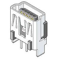 Molex 500075-1517 ຕົວເຊື່ອມ Mini USB Type B Connectors USB Mini-B Recept Vert. w/Solder Tails