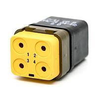 DEUTSCH - TE Connectivity DMC-M 04-12 SD ຕົວເຊື່ອມຕໍ່ຮູບສະແກນ MIL Spec ແບບສະຕະປິກ DMC-M 04-12 SD