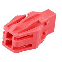 Molex 215922-0220 ກອງປະກອບ Plug Housing Micro-Fit+ Versa Color Plug Housing Dual Row 2 Ckts Panel Mount Ears GloWire Red