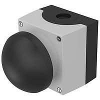 EAO 45-481.1810 ສະຫນອງອຸດສາຫະກຳ ປຸ່ມກົດມືດ້ວຍການປົກປ້ອງພາສຕິກ ສີເທົາ ຊົ່ວຄາວ