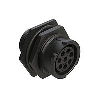 Amphenol SINE Systems FLS714N8S03 ຕົວເຊື່ອມຕໍ່ 8 ຕຳແໜ່ງ ກະແຈຈຳ ນັດ RECEPTACLE