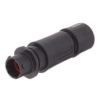 Amphenol SINE Systems RTS1BS10N2P03 ຕົວເຊື່ອມຕໍ່ Inline Receptacle 2+2 POS SZ 10 Pin