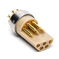 LEMO FFA.3S.310.ZLA ຕົວເຊື່ອມຕໍ່ກົງຮູບວົງກົມ ແບບປຸກກົງ ແຕ່ຕົວໃສ່