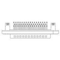 Molex / FCT 173110-0001 ຕໍ່ຕົວ D-Sub - ຄວາມໜາແຮງມາດຕະຖານ FCT DSUB RA PC PLG 50 PN SLD RMNT