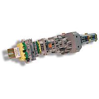 Altech ADL2.5 ຄລັມປ໌ສະກຣິງຜ່ານສາຍສາຍສອງຊັ້ນ 22-12 AWG, 600V, 20A, 5mm