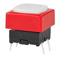 NKK Switches JB15KP-4BC ປຸ່ມສະຫນອງສະຕິກ OFF-(ON) ຕິດຕັ້ງ PC ປຸ່ມຂາວ/ເຟຣມແດງ