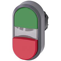 SIEMENS A6X30138916 ປຸ່ມກົດແບບແກ້ວ/ສູງ TWIN PUSHBUTTON. ສີຂຽວ. ສີແດງ