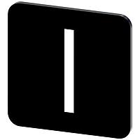 SIEMENS 3SU19000AF160QB0 ປ້າຍປ້າຍປ້າຍ, I INSCR. LABEL, ສີດຳ 22 X 22MM, ສັນຍາລັກ: I