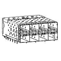 Molex 76046-5003 SFP Stacked SFP+ 2X4 con nn assy w/ tin tail