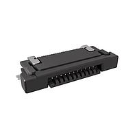 Amphenol FCI SFV11R-1STBE1HLF Board Mount 0.50mm Flex Connector, SFV-R Series, 11 Position, Bottom Side Contact, Side Entry Surface Mount ZIF Connector, Halogen Free, Lead Free, Gold Flash