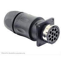 Eaton Souriau-Sunbank UTGX0JC1412SW ຮອບຮອງຮູບສີ່ແຂນຮອບຮອງ, ມີກະແຈສາຍສົນທະນາຫຼັງ, ສໍາລັບ 12 ຕໍ່ຕ້ານຍິງ, IP68/69K, ການກຳນົດກະແຈ W