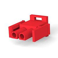AMP Connectors - TE Connectivity 1-480698-2 ກອງປະກອບປລັກ PLUG HOUSE 2 POS RED UL94V-2