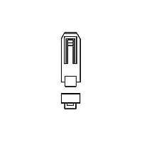 AMP Connectors - TE Connectivity 166840-1 ຕົວເຊື່ອມ DIN 41612 KEYING PLUG IEC