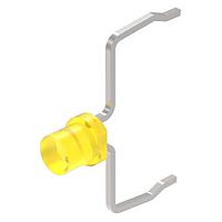 EAO 10-2603.3174S ເດຍສີເດຍສີເດຍສີ YLW LED 2.9V T1 Bi-Pin 600mcd 580nm