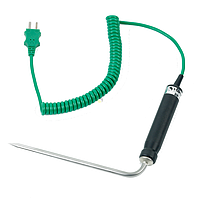 Sterling Sensors HNPBEK6MM1501MC1 Penetration Probe ມີໂຄ້ງ 90 ອົງສາ (Type K 6x150mm 1M+Plug; -75~200°C)