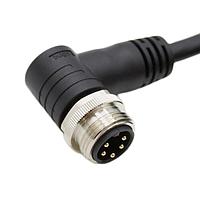 Bulgin PXPTPU78RAM05ACL020PUR ເສັ້ນສາຍອ່ານສະເຫຼີມ / ເສັ້ນສາຍອັກຕູເວີ 5 ຂໍ້ຕິດຕໍ່ 7/8" ປະຕິບັດມຸມຂວາ ປະກອບຊາຍຜູ້ຊາຍ 2m