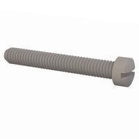 Essentra Components 010640F100 ສກຣູດເຄື່ອງຈັກ Fillister Slotted Screw, #6-40 Thread, 1 Lg