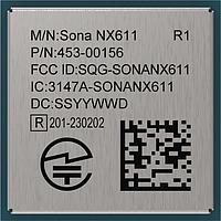 Ezurio 453-00156R ໂມດູນຝັງຕົວ Module, Sona NX611, 1 x RF Trace, MIMO, SIP, Tape and Reel