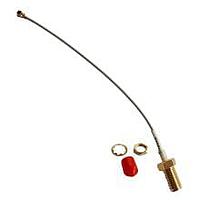 Siretta ASMG010ZN113S17 ການປະກອບສາຍ RF uFL TO SMA FEMALE BULKHEAD (RP) 100MM 1.13 CABLE