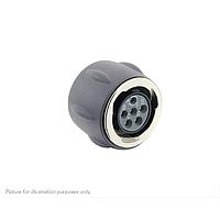 Eaton Souriau-Sunbank UTGX610E98S ປລັກສະບັບບໍ່ມີຝາຫຼັງ, ມີຂໍ້ຕິດຕໍ່ສົ່ງຜົນຍິງ 6 ຕົວ, IP68/69K ໃນສະພາບບໍ່ໄດ້ຕ້ອງການ