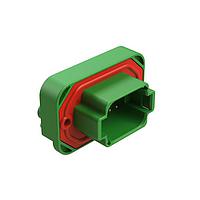 Amphenol SINE Systems AT13-08PC-BM04 ຕົວເຊື່ອມ RA Flng Mnt PCB Rcpt 8POS Grn Tin Cont C