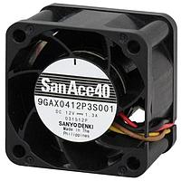 Sanyo Denki 109P0424H3023 ພັງລົມ Axial DC Axial, 40x40x28mm, 24VDC, ລົດລົງສຳລັບ Lead