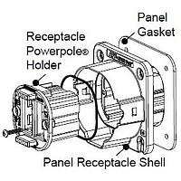 Anderson Power Products 115129P1 ເຄື່ອງມືເສີມ MP SPEC PAK PNL MNT RCPT GASKET