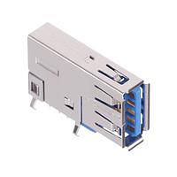 Amphenol Commercial Products GSB3116342HR ຂໍ້ມູນ Micro USB Type AB Connectors USB3.0, A, RECEPTACLE, UPRIGHT DIP.