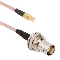 Amphenol RF 095-850-304M100 ການປະກອບສາຍ RF BNC Straight Bulkhead Jack IP67 ເຖິງ MCX Straight Plug RG-316 50 Ohm 1 M (39.37 Inches)