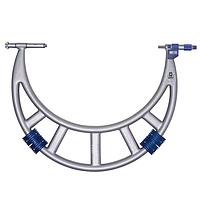 MOORE & WRIGHT MW220-06DDL ໄມໂຄມິເຕີດິຈິຕອນພາຍນອກທີ່ສາມາດປັບໄດ້ຂະໜາດໃຫຍ່ (800-900mm, 0.001mm)