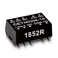 MEAN WELL DETN02N-05 ອິສເອລເທດ 2W +/-5V +/-20-200mA 24Vin SMT Iso Unreg