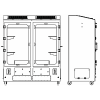 Air Science FDC-008DGL-G ຕູ້ອົບແຫ້ງຫຼັກຖານ (60")