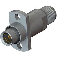Amphenol SV Microwave SF1114-6005 ຕົວແປ RF - ລະຫວ່າງຊຸດ BMMA F ເຖິງ SMA F ຕິດຕັ້ງແບບ Flange