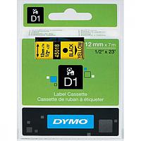 DYMO 63020703 Labelmanager D1 ເທບສີດຳ/ເຫຼືອງ (12mm x 7m)