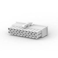 AMP Connectors - TE Connectivity 2-1969614-0 ກອງສາຍສະບັບ 20P 2ROW NAT V0 RCPT HOUSING