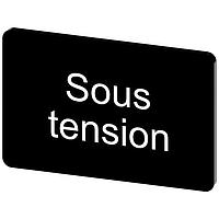 SIEMENS 3SU19000AD160GS0 ປ້າຍປະກັບ, Sous Tension INSCR. LABEL,BLK 17.5X27MM, SOUS TENSION