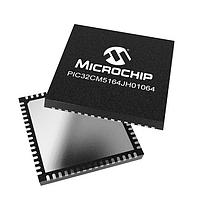 Microchip Technology PIC32CM5164JH01064-I/5LX ARM ຄອນໂຕລເລີເຊີ - MCU QFN 64, 512 KB Flash, 64 KB SRAM, 8 KB Flash RWW, CAN, 85 Temp, ສີຂຽວ, ຖານວາງ