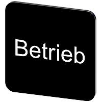 SIEMENS 3SU19000AF160AP0 ປ້າຍປ້າຍປະກັບ, Betrieb INSCR. LABEL, ສີດຳ 22 X 22MM, BETRIEB