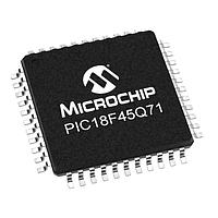 Microchip Technology PIC18F45Q71-E/PT ເຄື່ອງຄວບຄຸມໄมໂຄໂຄນເຕີ 8-bit - MCU 32KB Flash, 2KB RAM, 2x OPA, 12-bit differential ADCC ມີການຄຳນວນ, 8/10-bit