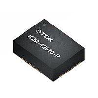 TDK InvenSense ICM-42670-P IMUs - ເຄື່ອງວັດຄ່າແບບໄລນ໌ເຄື່ອນທີ່ຕໍ່ຕ້ານພະລັງງານ, ປະສິດທິພາບສູງ 6-ແກນການຕິດຕາມການເຄື່ອນທີ່ IMU ມີອິນເຕີເຟສ I3C, I2C ແລະ SPI ໃນຊຸດຂະໜາດ 2.5mm x 3mm