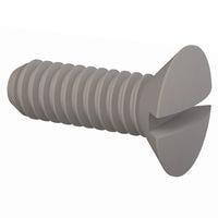 Essentra Components 50M020040L006 ສະກຣູຫຼັກຫຼັກຊອດ 90 Slotted CSK Screw, M2 X .4 Thread, 6mm Lg