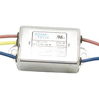 Adam Tech PLF-27D1-3A-W Power Line Filters EMI/RF Line Filter, 115/250VAC 3A, metal case, wire leaded, chassis mount