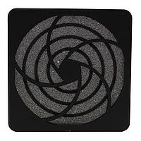 Orion Fans GRM80-45 ຊຸດກອງກັນຝຸ່ນພາສຕິກຟ້ານ, 80mm, 45 Pores Media ສີດຳ